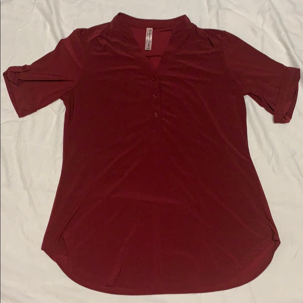 Maroon top size medium
